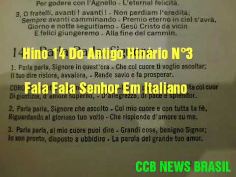 Hino 106 hinario 3 CCB em italiano