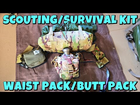 Mil Surp Waist/Butt Pack Scouting & Survival Kit