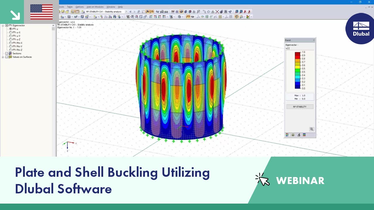 Plate and Shell Buckling Utilizing Dlubal Software