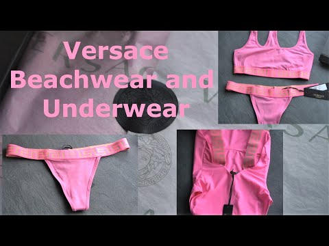 VERSACE UNDERWEAR and Beachwear Swimsuit pink Unboxing