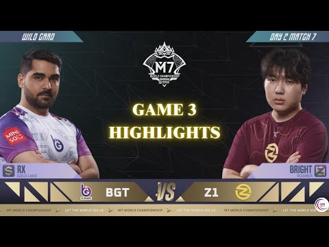 BGT vs Z1 Game 3 Highlights | Wild Card Day 2 | M7 World Championship