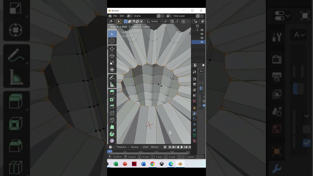 Pumpkin Modeling with | 3D Blender Software #shorts #halloween #3dartwork