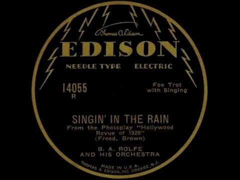 B  A  Rolfe And His Orchestra - Singin' In The Rain  78RPM