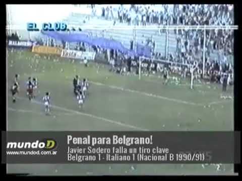 Belgrano de Córdoba 1 - Deportivo Italiano 1 (Nacional B 1990/1991)