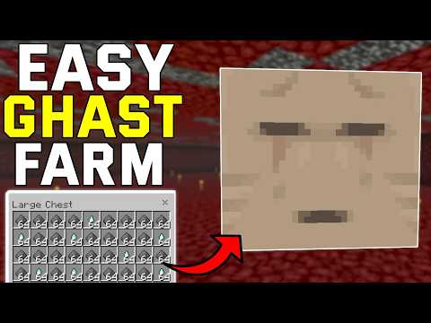 EASIEST Gunpowder Ghast Farm Minecraft Bedrock 1.21+ (Bedrock,Mcpe,Ps4,Xbox)