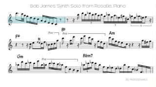 Bob James Synth Solo from Rosalie [Piano Solo]