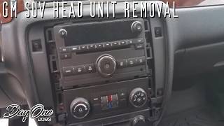 2007-2014 Yukon, Tahoe & Suburban Head Unit stereo removal | Day One Auto