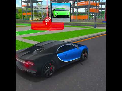 Car Simulator 2 Vs Car Real Simulator😱 Bugatti? #carsimulator2newupdatedownload #shortvideo #bugatti