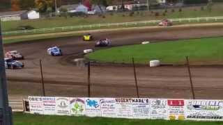 preview picture of video 'Kyle Olson K3 Racing Maquoketa Heat Race 10/19/14'