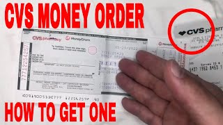 ✅  How To Get A Money Order From CVS Pharmacy 🔴