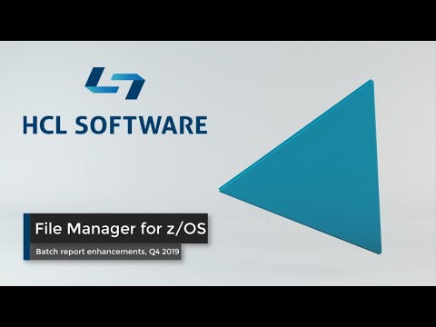 File Manager for z/OS batch report enhancements, Q4 2019