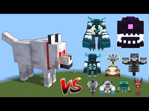 SuperDog vs ALL BOSSES, Mutant Warden, Wither Storm, Mowzie`s Mobs, Mutant Monsters!