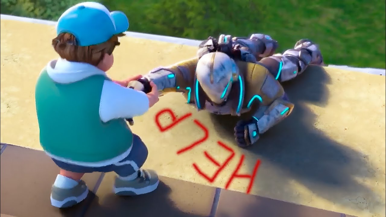 Boy Is Unaware That The Dying Robot He Saved Is The One That Will Wipe Out Humanity