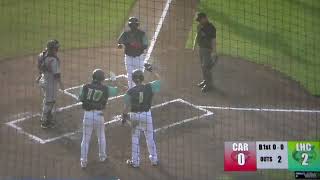 Lynchburg's(Guardians - Low-A)Dayan Frias hits grand slam home run vs. Carolina