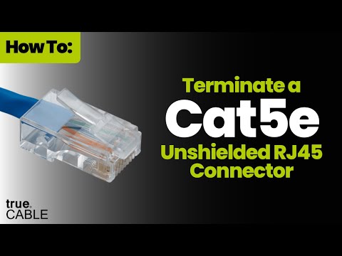 How To: Terminate a Cat5e RJ45 Connector - The Correct Way!
