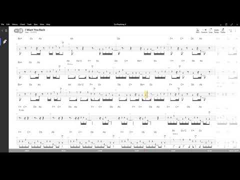 I Want You Back ( The Jackson 5 ),Tablatura e base Senza Basso - Backing bass track - NO BASS