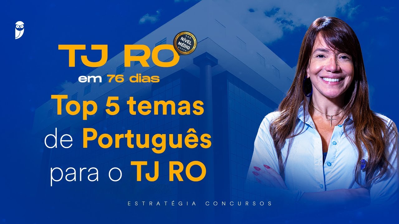 Top 5 temas de Português para o TJ RO