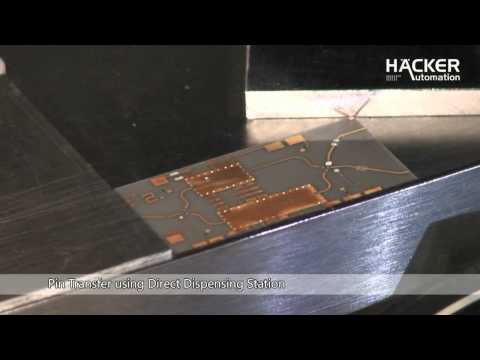 Pin Transfer of Solder Paste and Pick +  Place of SMD components on PCB