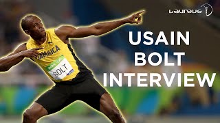 Usain Bolt Exclusive interview on LaureusTV (Part 1)