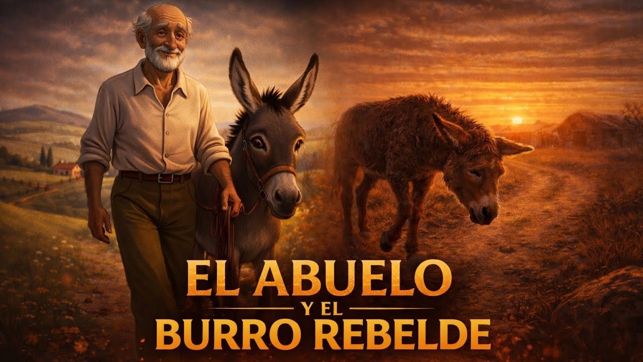 EL ABUELO Y El BURRO REBELDE cuento