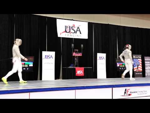 2013 NAC, Dallas, TX, Div 1 Men's Saber Semifinal, J. Spear vs. A. Fischl
