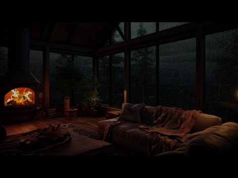 Rainy Night Cozy Secret Nook Ambience - Relaxing Gentle Rain Sounds