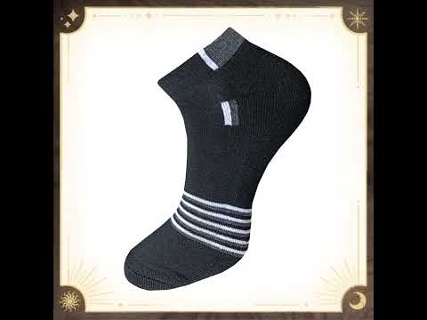 Men printed sports terry socks
