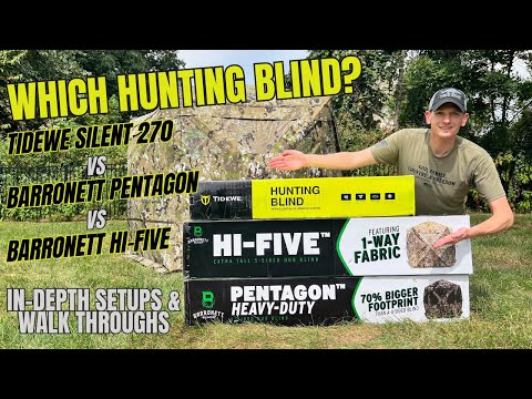 Which Hunting Blind? In-depth Reviews of Tidewe Silent, Barronett Pentagon HD, and Barronett Hi-Five