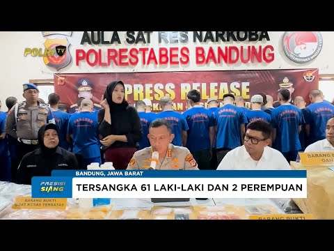 POLRESTABES BANDUNG UNGKAP 46 KASUS NARKOTIKA SEPANJANG MEI 2025