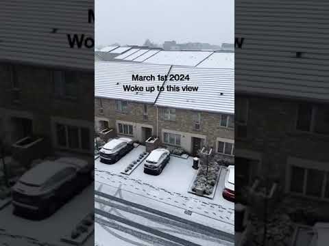 Snow showers in Dublin.. Not a very good quality video...