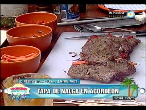 Tapa de nalga al acordeón