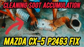 How to fix code P2463 DPF accumulation soot Mazda CX5 #gariautocare