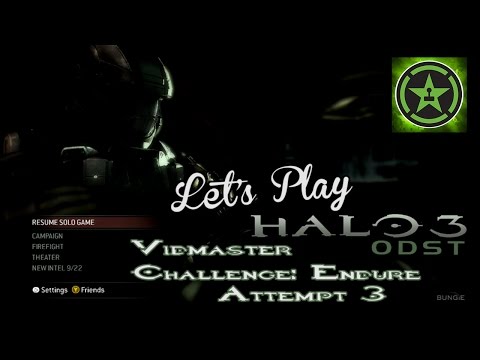 Let's Play - Halo 3: ODST (Vidmaster Challenge Endure) Attempt 3