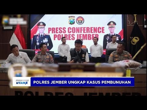 POLRES JEMBER UNGKAP KASUS PEMBUNUHAN