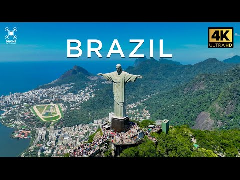 FLYING OVER BRAZIL - Relaxing Music Along With Beautiful Nature - 4K Video Ultra HD #brazil  #travel