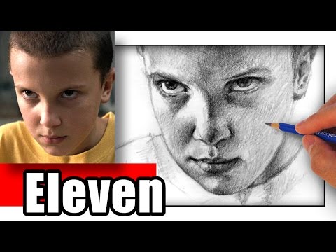 How to Draw Eleven from Stranger Things - Millie Bobby Brown