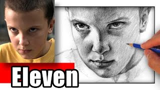 How to Draw Eleven from Stranger Things - Millie Bobby Brown