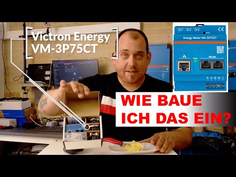 #victron VM-3P75CT Energiemeter installieren 3-phasen Stromzähler 75A pro Phase | Anleitung & Einbau