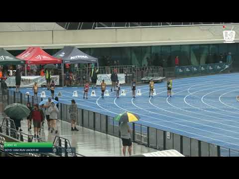 Boys Under 9 100m H3 - 2020 State Combined Events Championships // LAVicTV