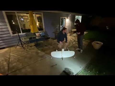 First flight- V1 Alpha VTOL Tailsitter - 3D printed LW-PLA