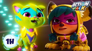 Download lagu The Strongest Kitty | Action Pack 🦸 | Action Cartoons For Kids mp3