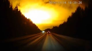 UFO? Meteorite? Mystery Orange Glow Lights Up Russian Night Sky