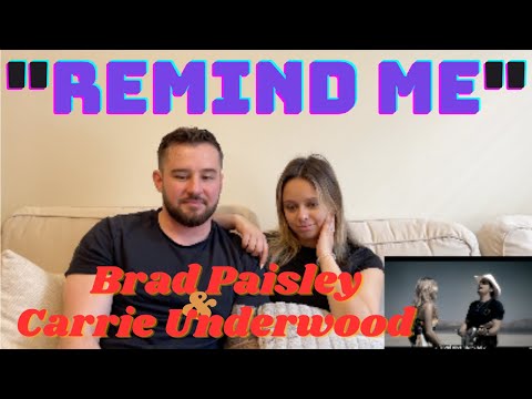 NYC Couple reacts to "REMIND ME" - Brad Paisley ft. Carrie Underwood (Official Video)