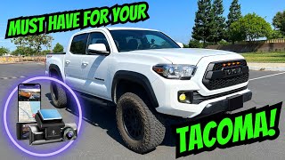 Must Have For Your Tacoma?? Azdome M550 Pro 4K Dash Cam Install and Review