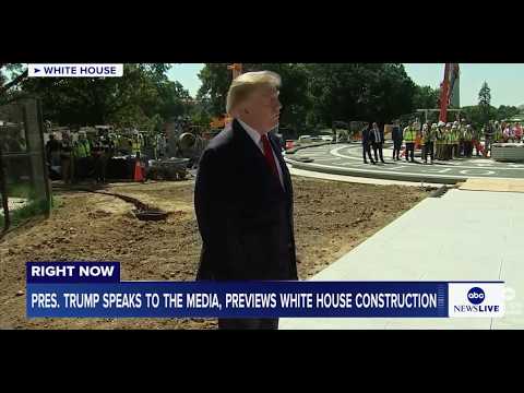President Trump speaks to the media outside the White House: LIVE