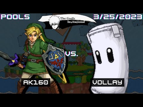 AK160 (Link) vs. Vollay (Bag) - SSF2 Pools - The Godly Invitational
