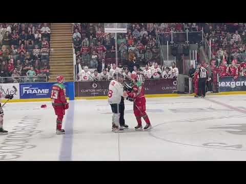 Riley Brandt vs Danick Bouchard Pre Season fight 2-9-23