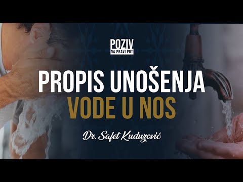 PROPIS UNOŠENJA VODE U NOS - Dr. Safet Kuduzović ᴴᴰ┇Poziv na pravi put
