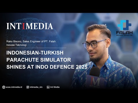 Thumbnail for Raka Bisono - Indonesian-Turkish Parachute Simulator Shines at Indo Defence 2025 | INTITALK