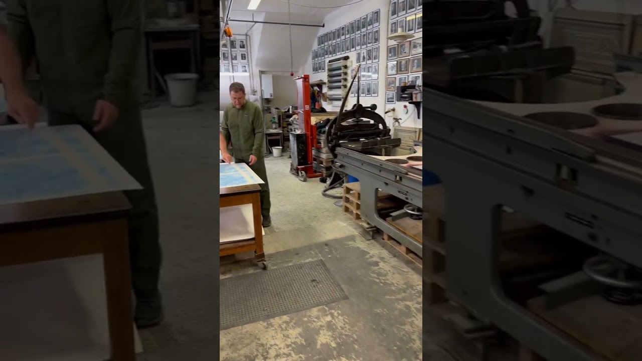 Darren Almond is in the house at Edition Copenhagen new photo lithographs in the making.